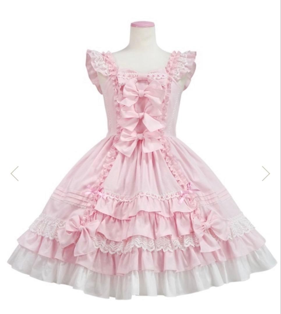 Angelic Pretty Sweet Ruffle Jumper Skirt Pink