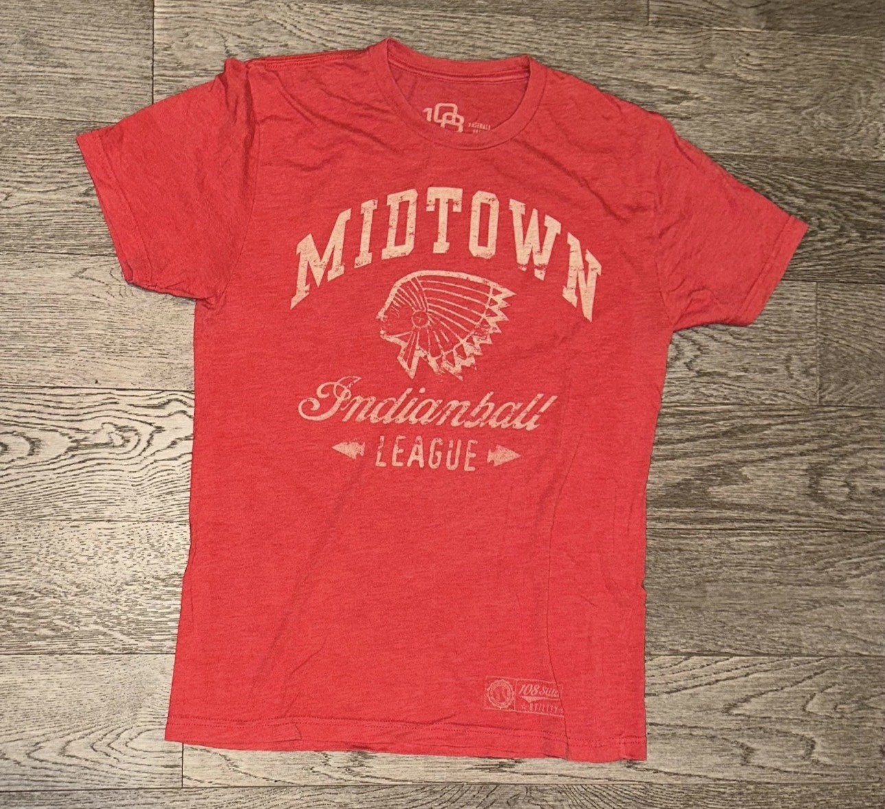 108 Stitches Red Short Sleeve Tee Shirt Size M