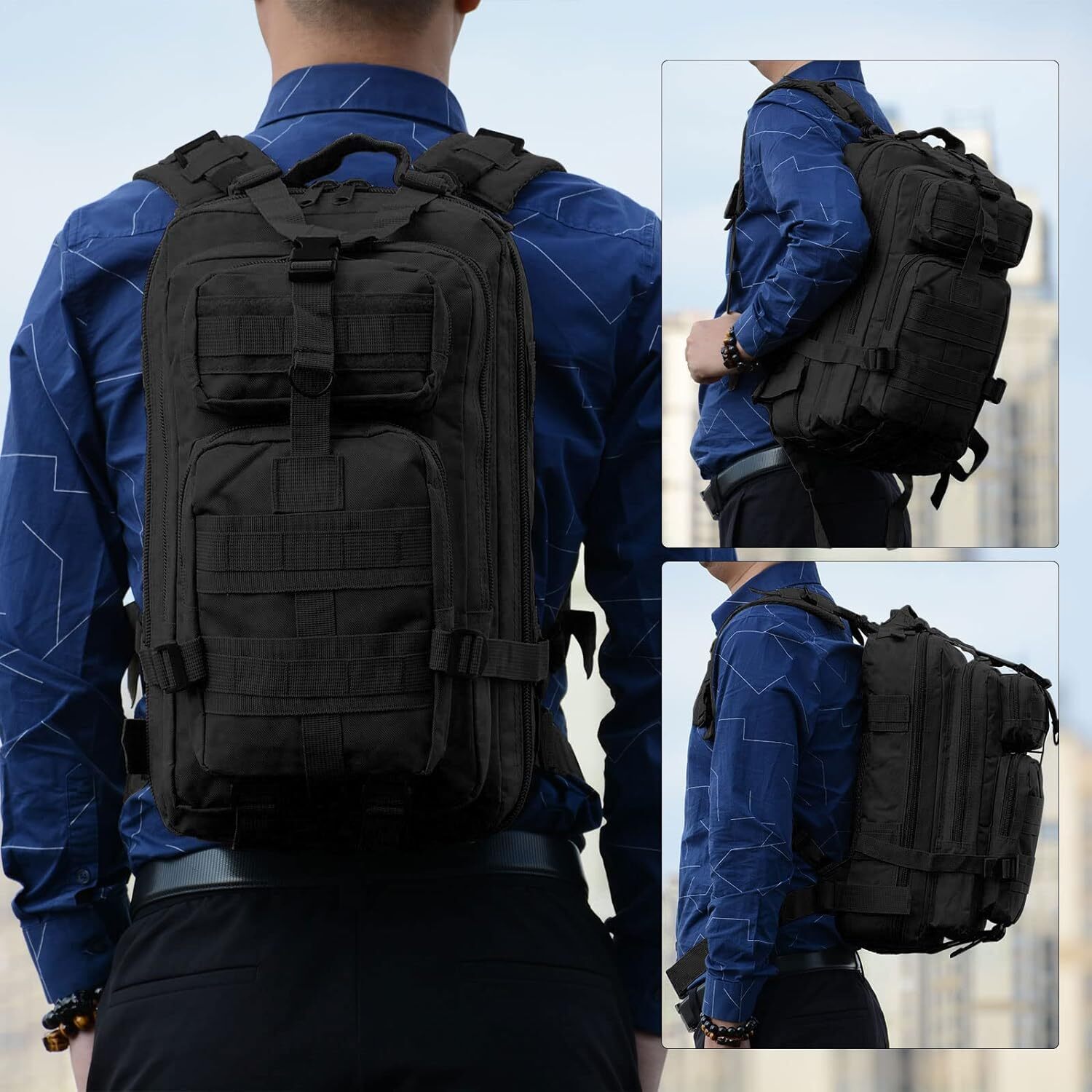 30L Small Military Tactical Backpack Army Men 3 Day Assault Pack Molle Rucksack