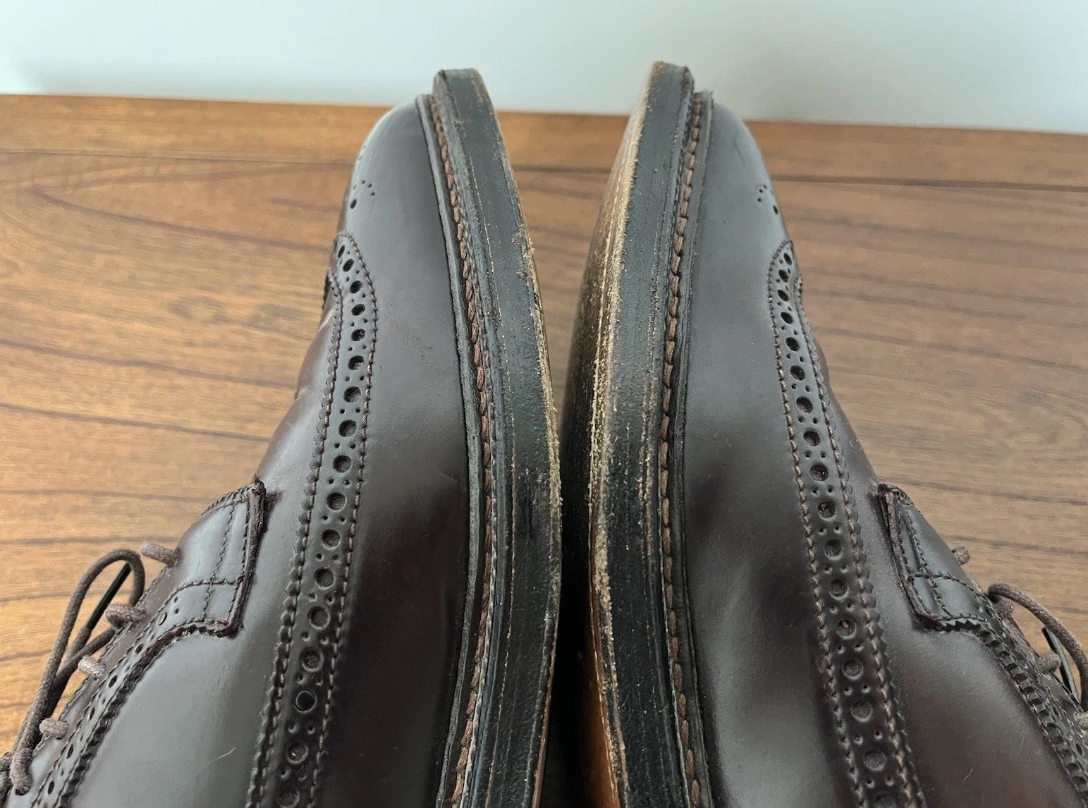 Alden Men’s Size 9 B D Wingtip Leather Oxford Shoes 975 Made in New England USA