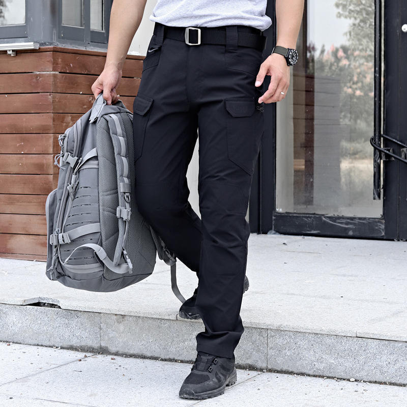 Mens Cargo Pants Work Combat Pants Outdoor Hiking Waterproof Trousers Tactical