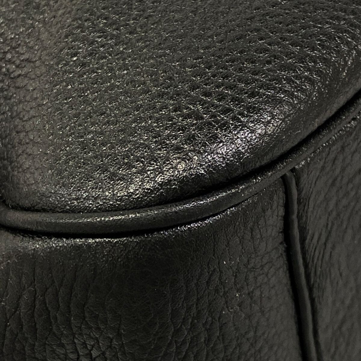 COACH Rorie Black Leather Shoulder Bag C2853 Gold Hardware From Japan Auth