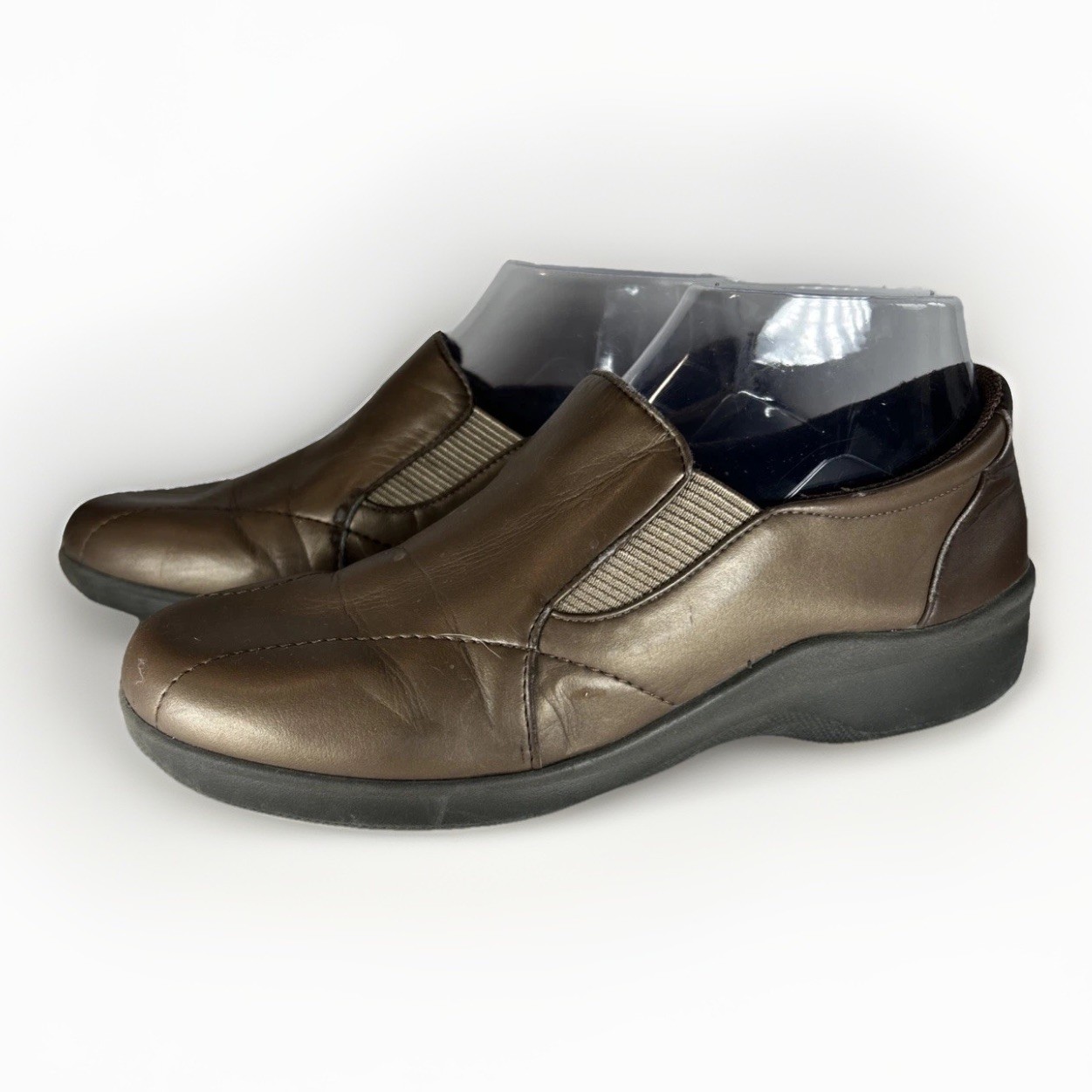 MOONSTAR EVE Metallic Brown Made in Japan Comfort Shoes Japanese Craftsman