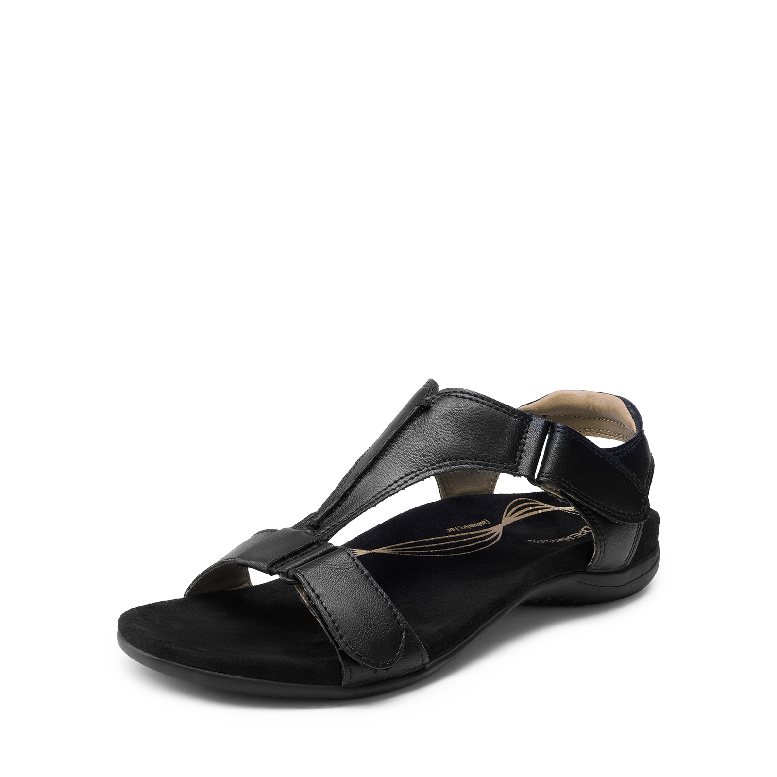 Women Casual T-strap Slide Sandals Comfortable Casual Arch Support Flat Sandals