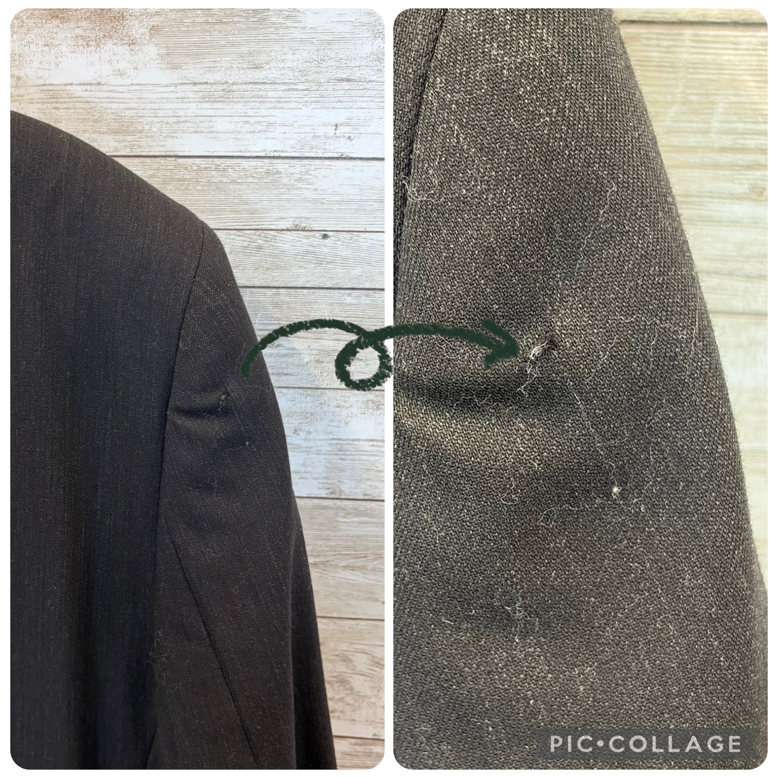 Vtg Pronto Uomo Mens 46R Suit 100% Wool Black 2 Button Ventless Pleated 41×27.5