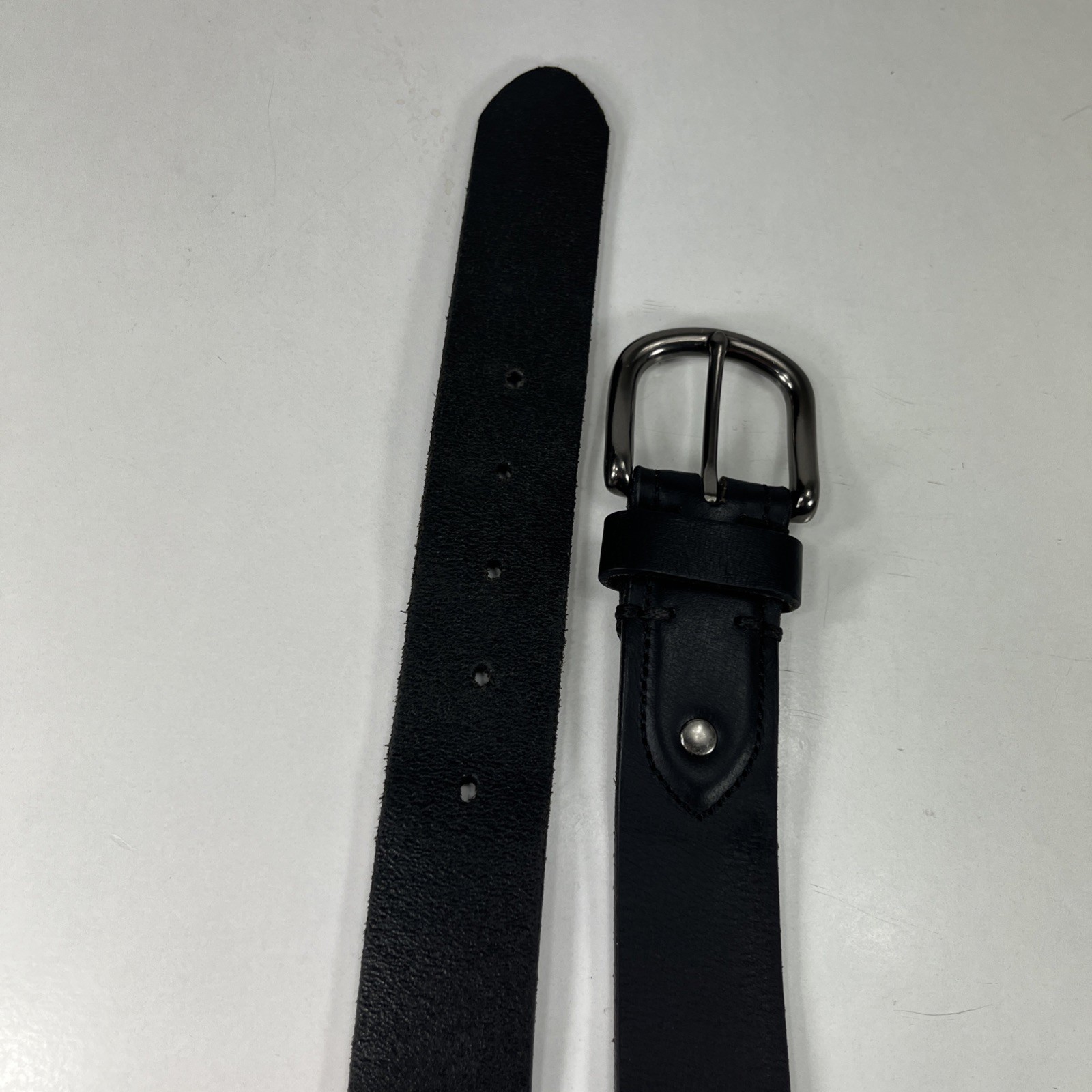 Wrangler Black Genuine Leather Work Belt – Men’s Size 38/95