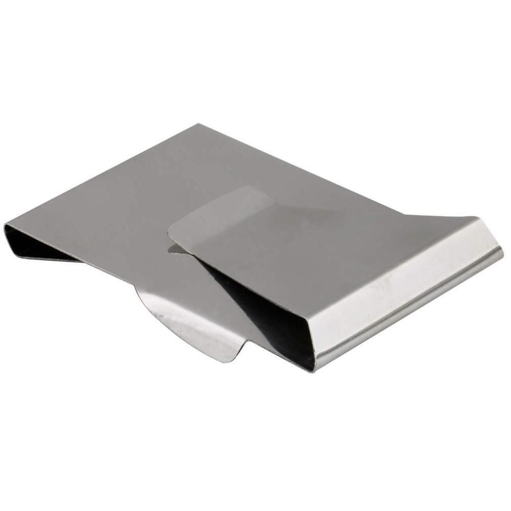 New Double Sided Slim Stainless Steel Money Clip Credit Card ID Holder Wallet