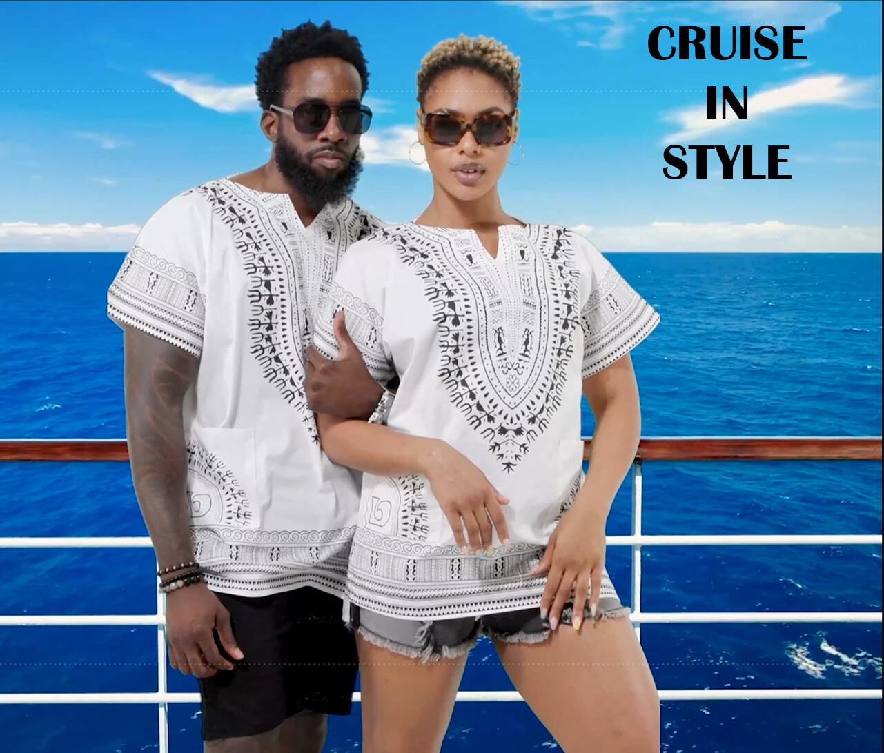 White African Unisex Dashiki Shirt DP3830 Small to 7XL Plus Size