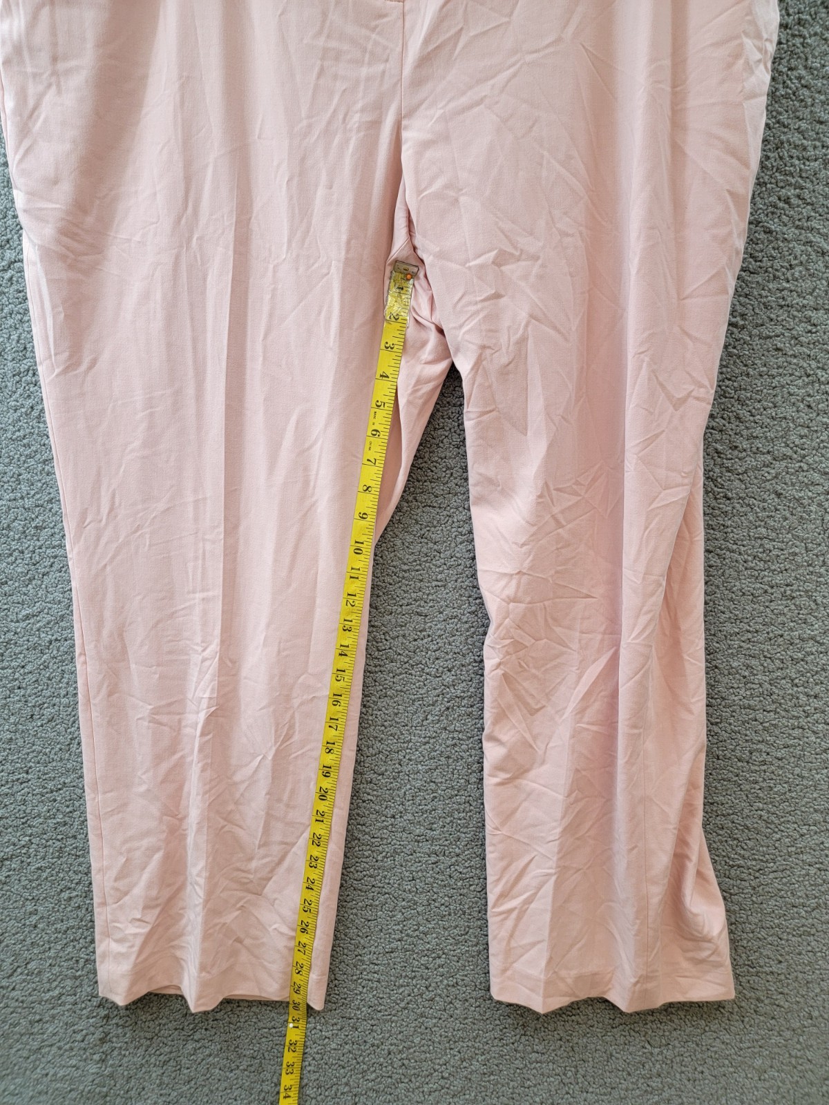 Calvin Klein Plus Size Novelty Modern Fit Pants Women’s 22W Pink Pepper Multi