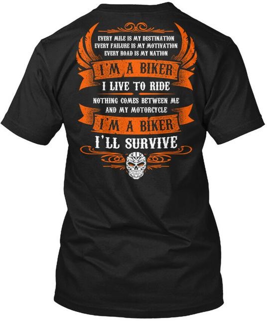 Im A Biker T-Shirt Made in the USA Size S to 5XL