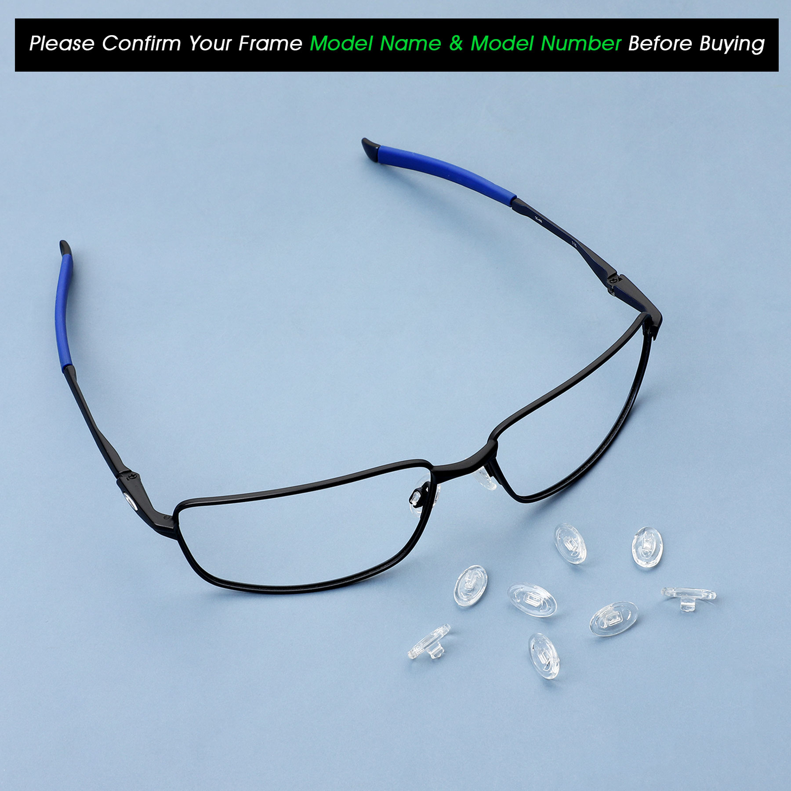 Replacement Silicon Nose Pads for-OAKLEY Half Wire 2.0/Inmate Sunglasses