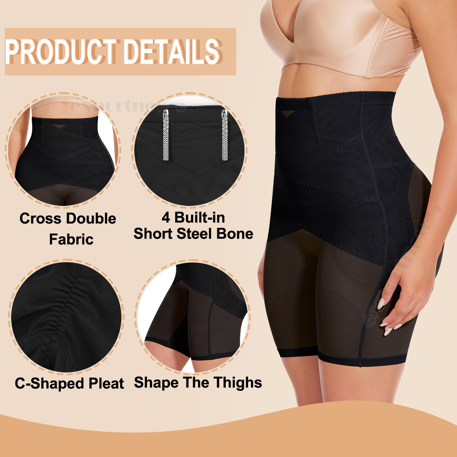 Tummy Control High Waist Shorts Girdle Pants Body Shaper Thigh Slimmer Shapewear