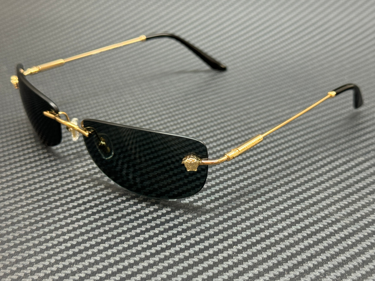 VERSACE VE2279 100287 Gold Grey Men’s 60 mm Sunglasses