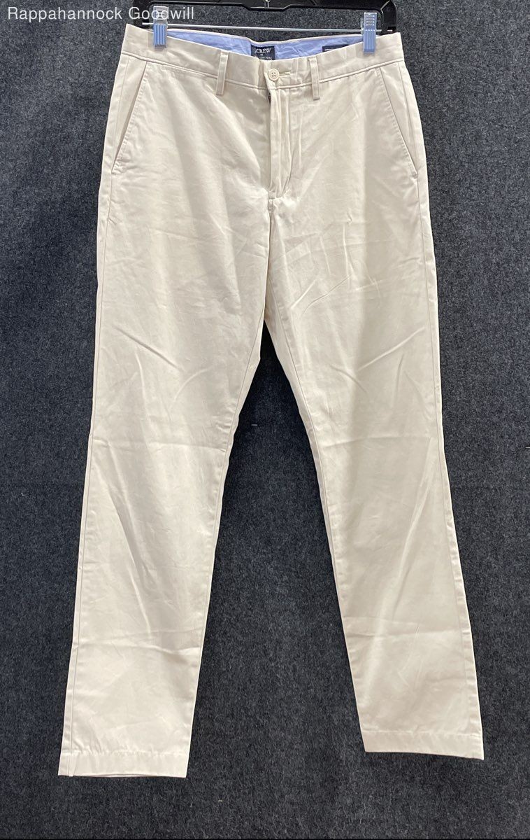 J.Crew Men’s Ivory The Sutton Summerweight Chino Pants 100% Cotton Sz 29×32