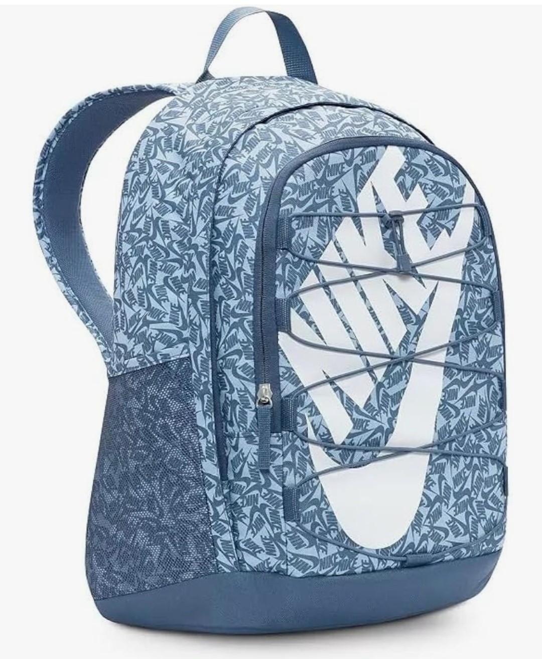 Nike Backpack Blue Hayward Bag Swoosh Print School Travel Work Casual Unisex