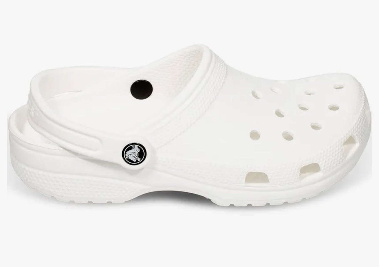 Crocs Classic Clog White Unisex US M8/W10 EU 41-42 UK 7 Slip On Rubber