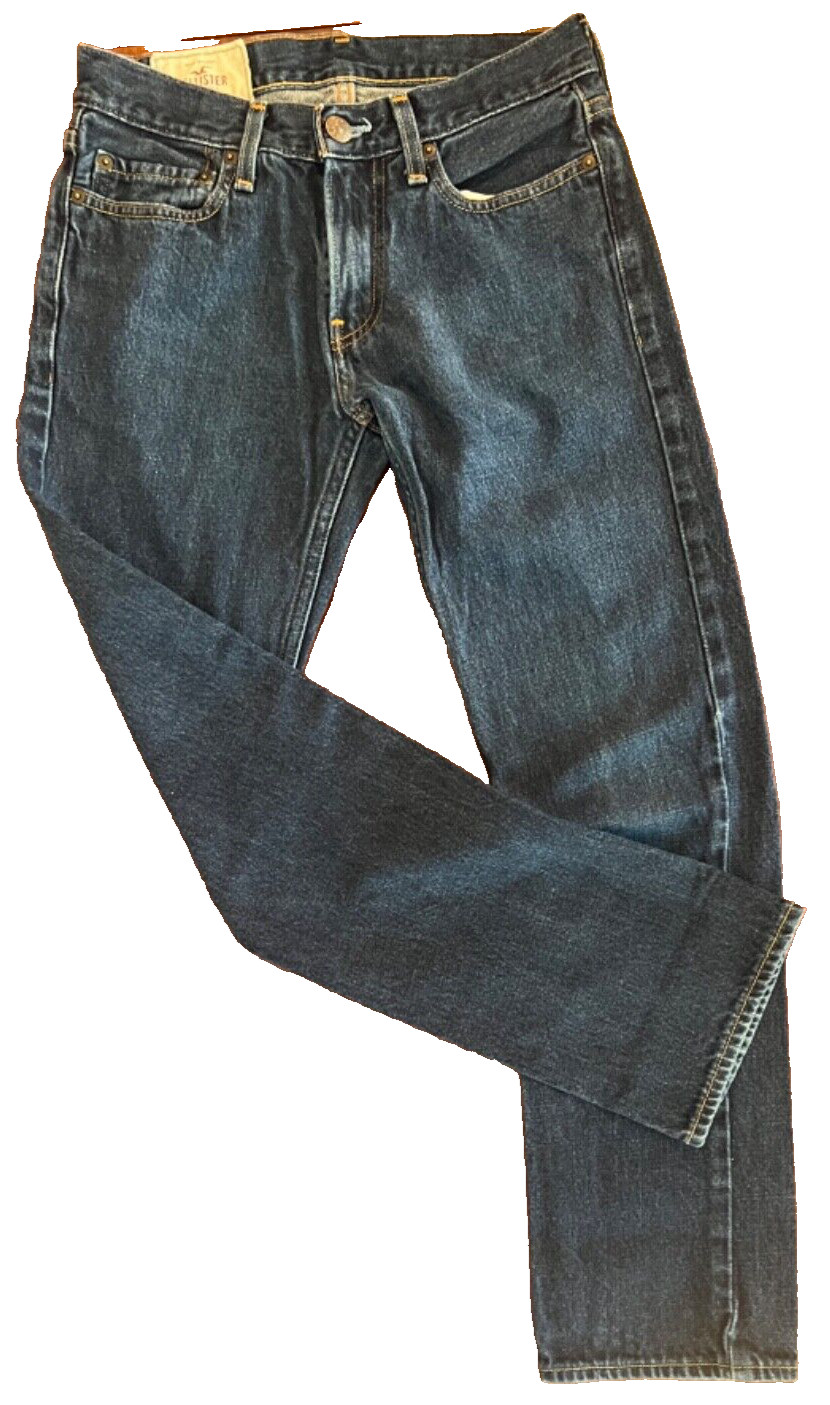 Hollister W29X L30 5 Pocket Mid Blue Straight Leg Jeans
