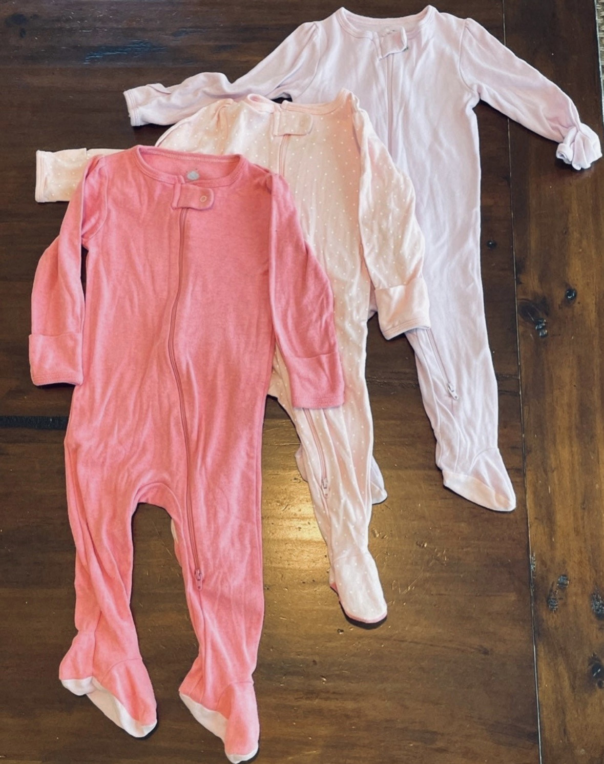 Cloud Island Sleeper Pink (Pack of 3) Size 6-9M NWT