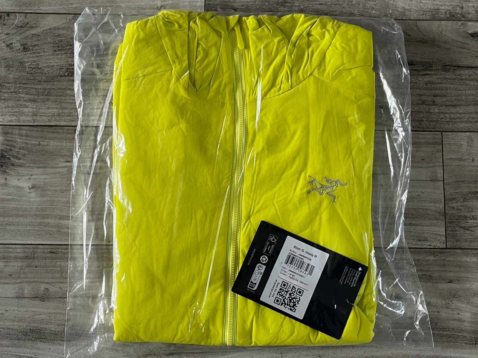 NWT Arc’teryx Euphoria Atom SL Hoody Zip Up Jacket sz L