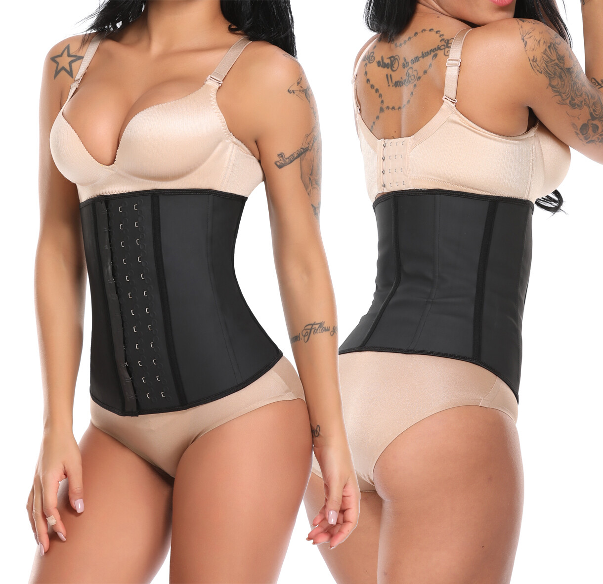 Fajas Colombianas Reductoras 100% Latex Waist Trainer Corset Cincher Body Shaper