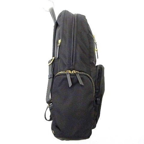 TUMI Voyageur Carson women Backpack Black Gold Hardware 1099631041