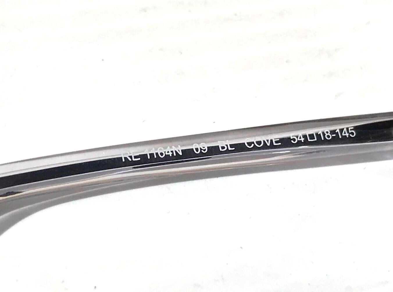 NEW REVO COVE Shiny Crystal Clear POLARIZED Blue Lens Sunglass 1164N 09 BL
