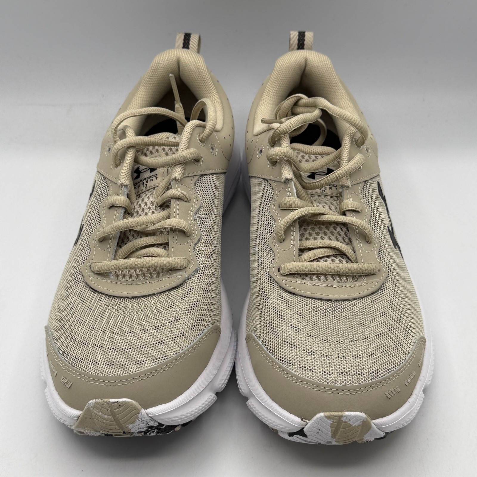 Under Armour Charged Assert 10 Mens 8.5 Brown Tan Running Shoes 3026175-289