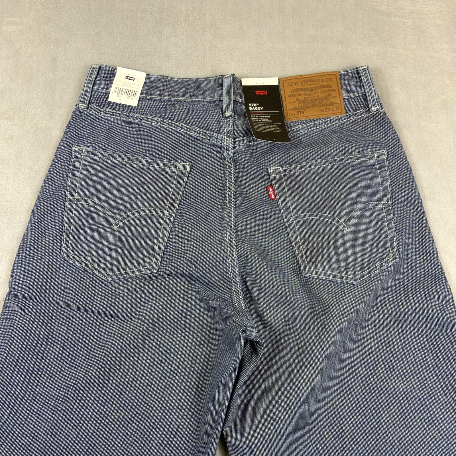 Levi’s Premium 578 Baggy Jeans Men’s Size 29×32 Aged Indigo Pin Cotton