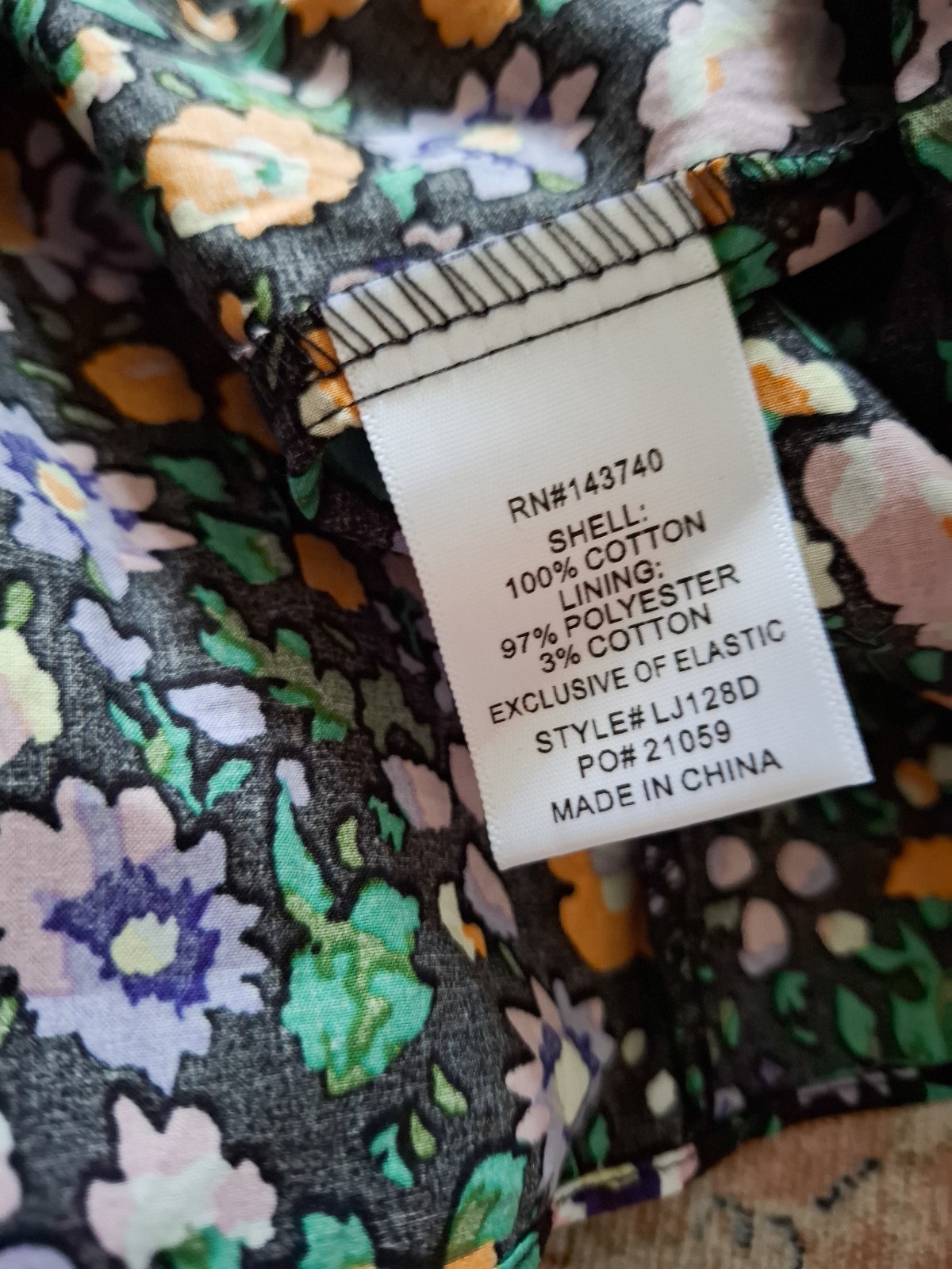 NWT Hyacinth House Small Samantha Floral Dress with Smocked Bodice Puff Sleeve