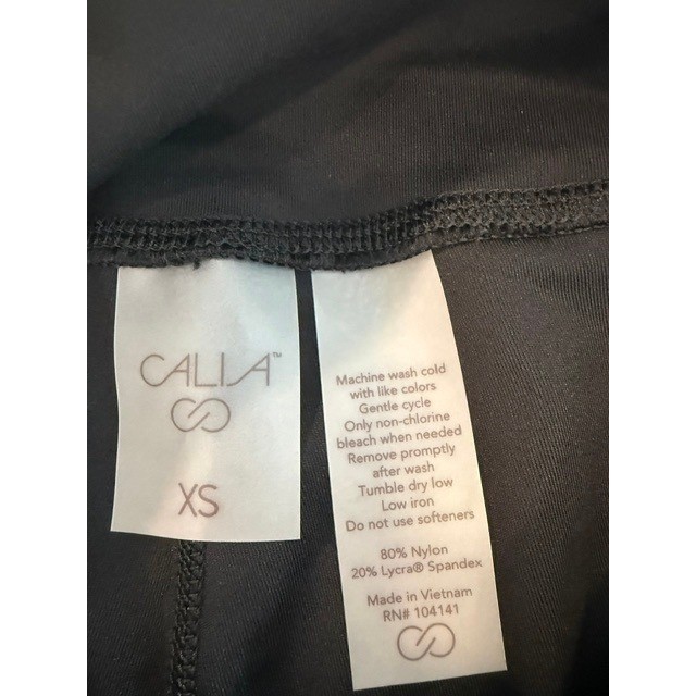 Calia Energize Womens XS Black High Waisted Jogger Pants Cuffed Leggings NWT