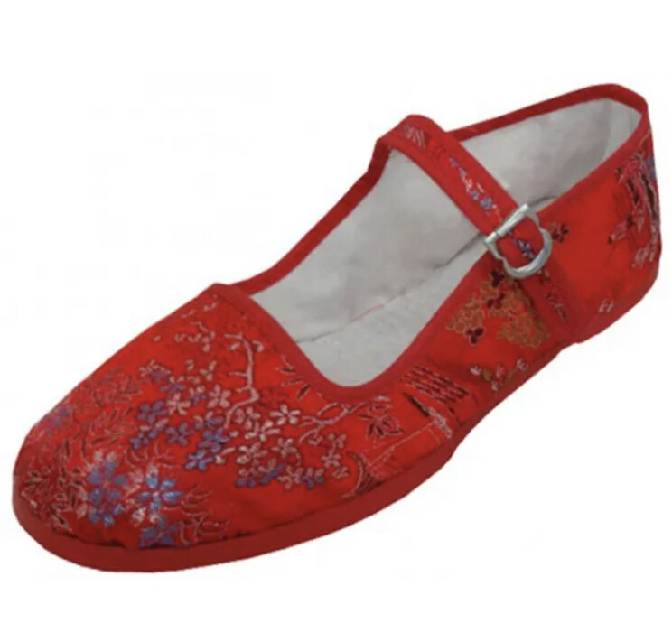 New Women’s Brocade Mary Jane Shoes Flat Slip On Ballet Sandals Colors Size 5-11