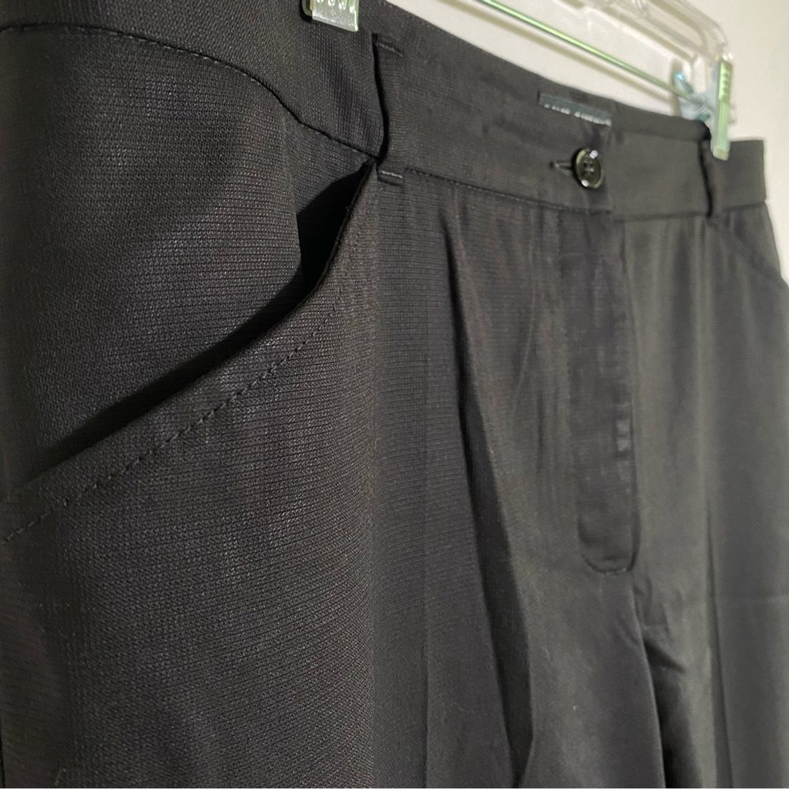 Dolce & Gabbana | Black Wool Dress Pants w Pockets Size 48 Italy/ 38 US Men