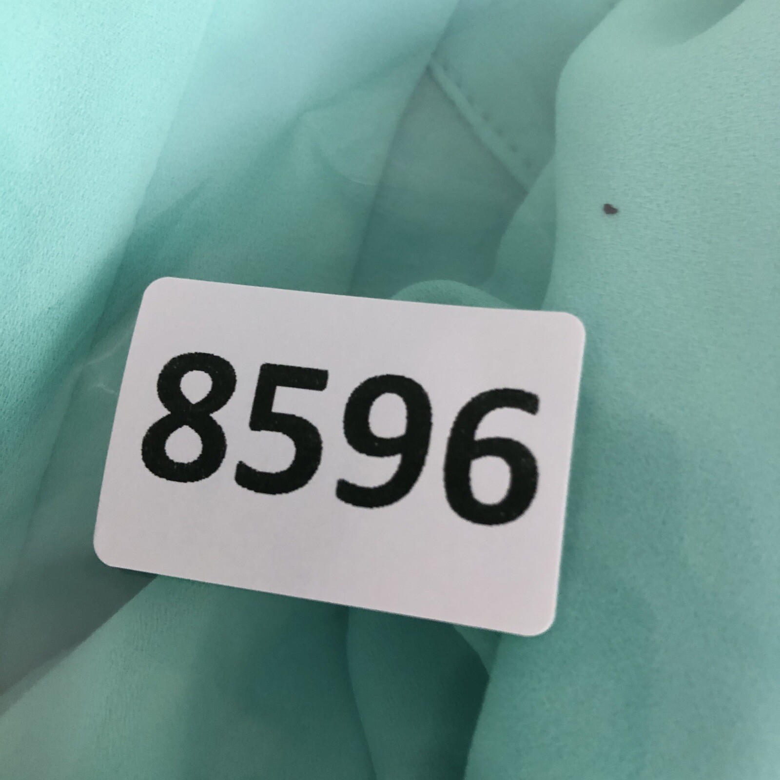 LUSH V-Neck Roll Tab Sleeve Mint Green Pullover Sheer Blouse Women’s Small