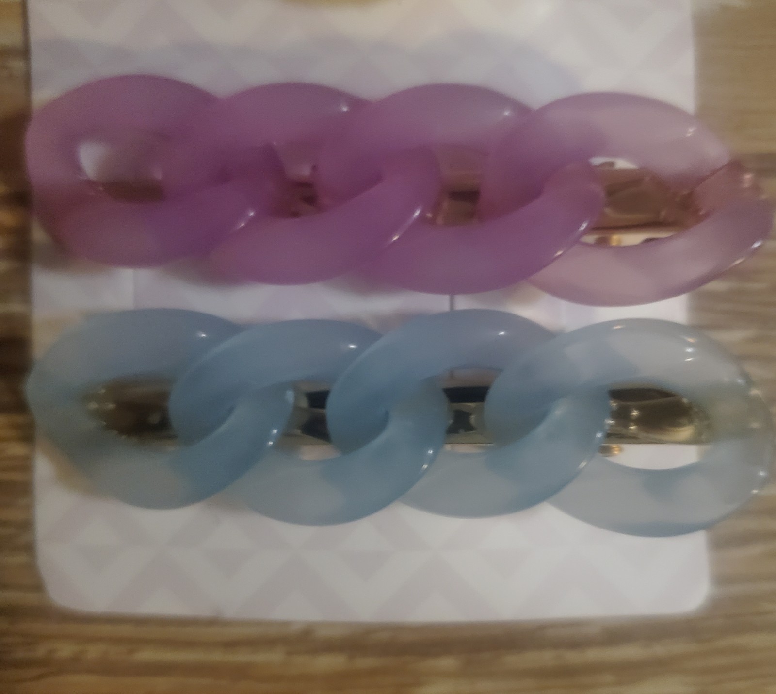 D’Bello Hair Accessories 3PCS Multicolor Chain Accent Geometric Set