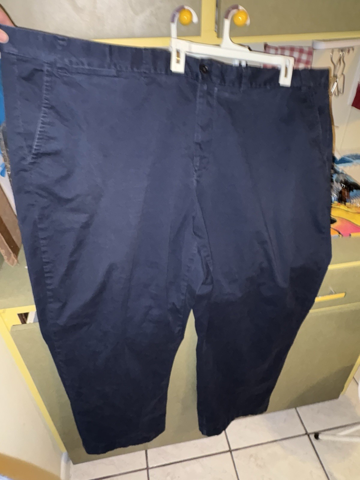 Tommy Hilfiger Classic Fit Chino Pants Lot 2 Men’s 58×32 Navy Khaki Big Tall