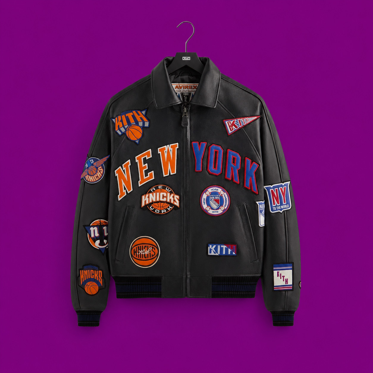 New York Knicks Madison Square Garden Leather Jacket – Bomber Coat