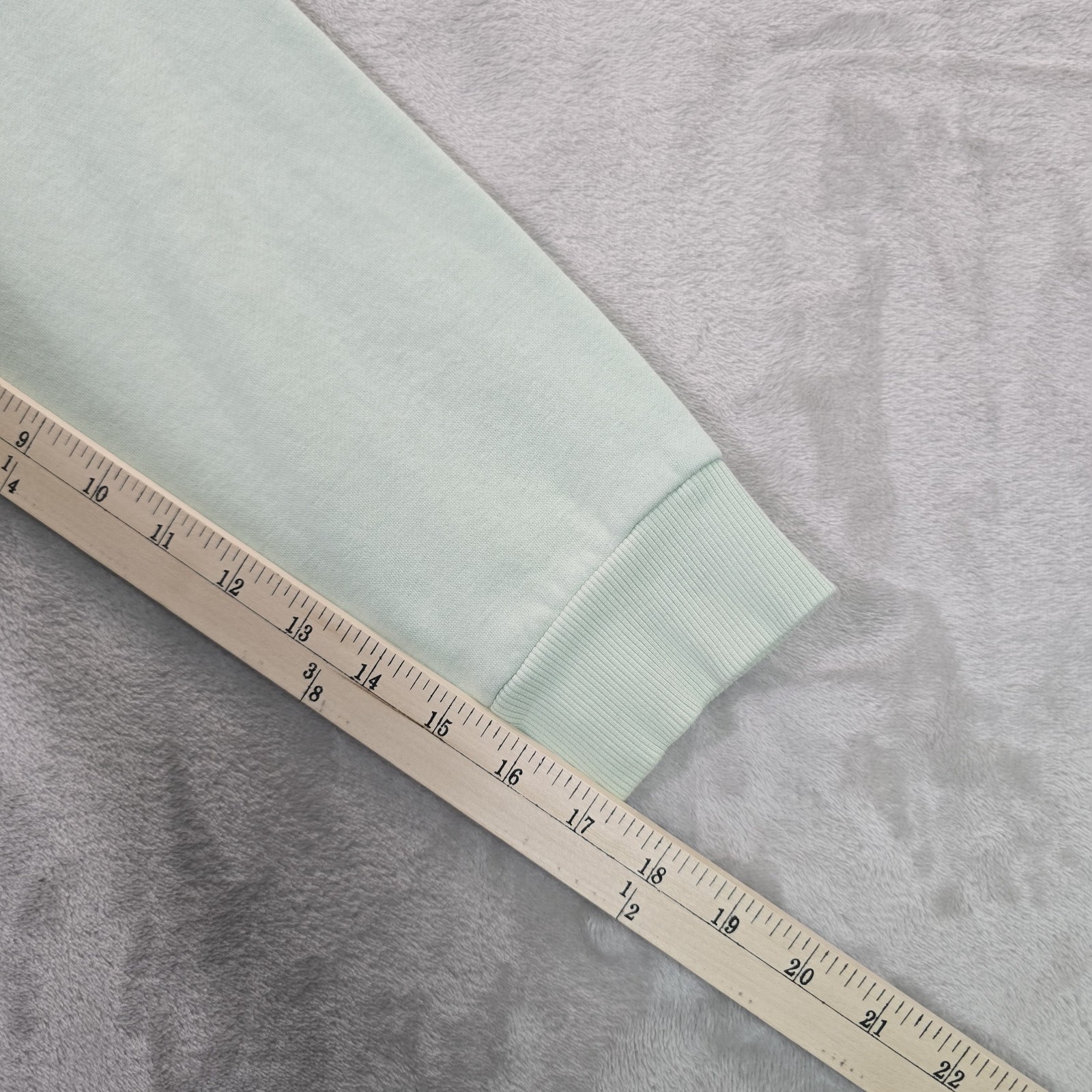 Lou & Grey Women’s L Mint Green Sweatshirt Organic Cotton Recycled Polyester Sof