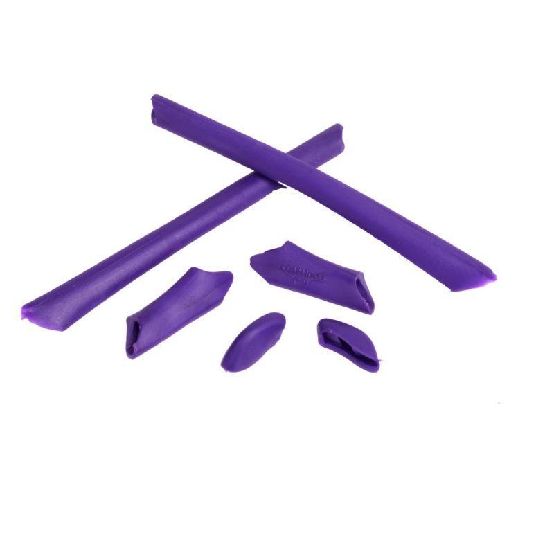 Walleva Purple Lower And Upper Earsocks + Nosepads For Oakley Half Jacket/XLJ