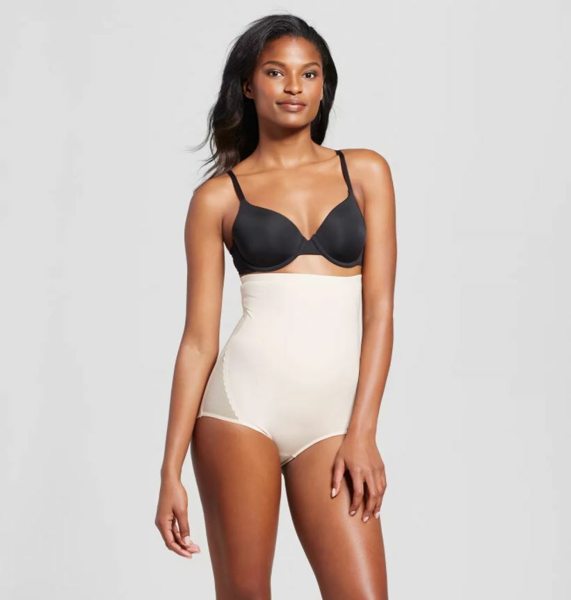 SlimShaper by Miracle Brands® Women’s Sheer High Waist Brief Nude