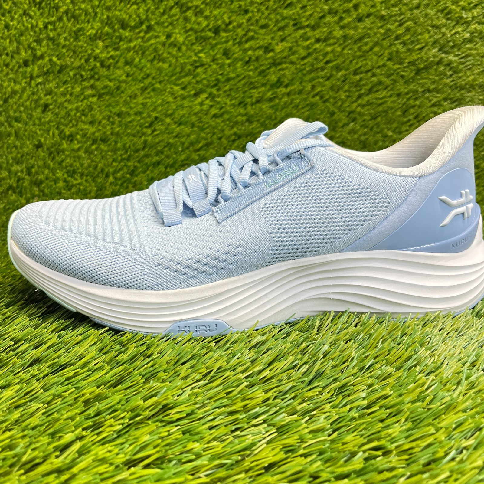 Kuru Atom 2 Womens Size 11.5 Blue White Athletic Running Walking Shoes Sneakers