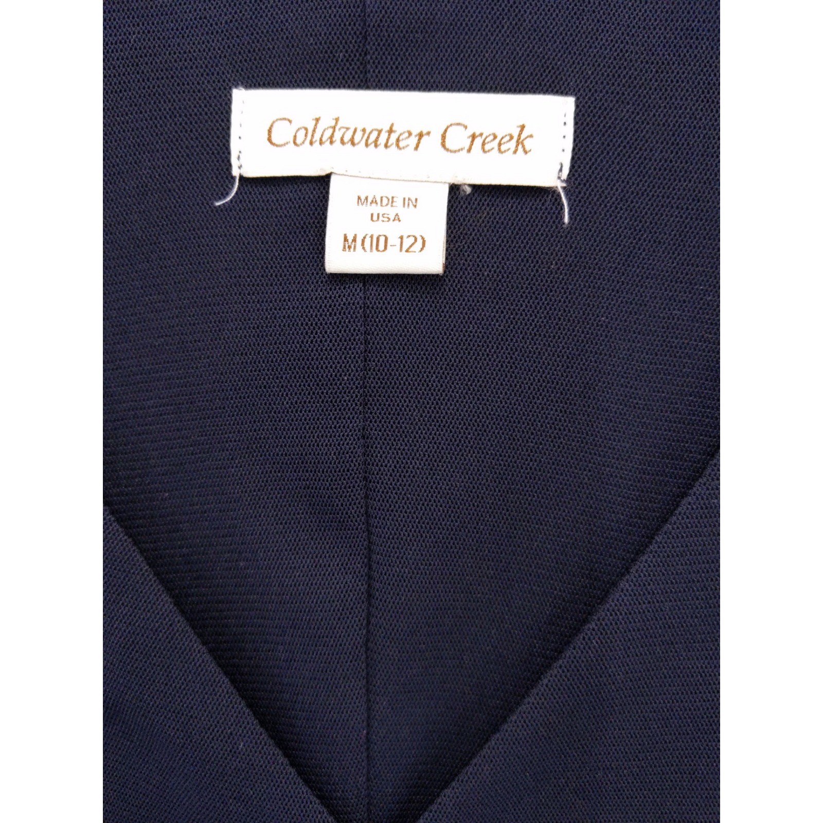 Coldwater Creek Mesh Top Medium M 3/4 Sleeve Surplice Ruched