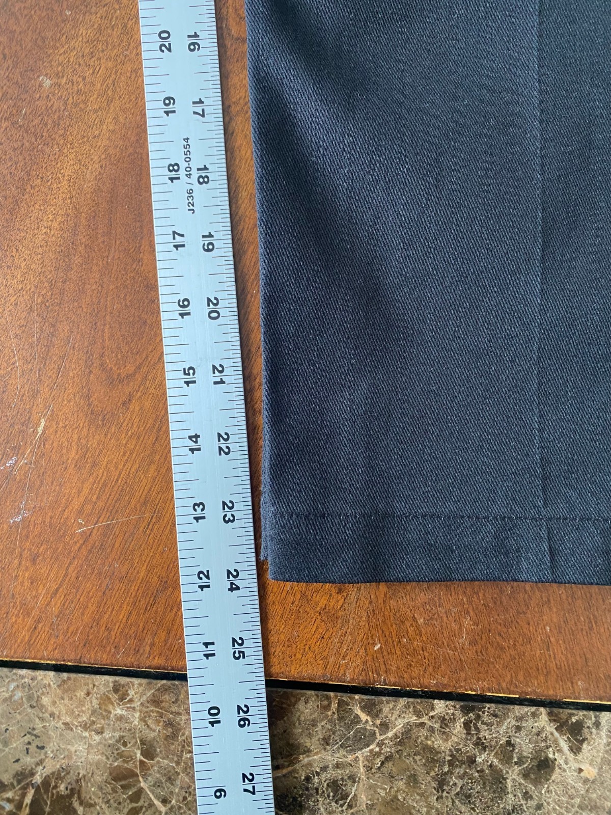 Cropped DICKIES Original 874 Black Work Pants 36×24 (Altered inseam length)