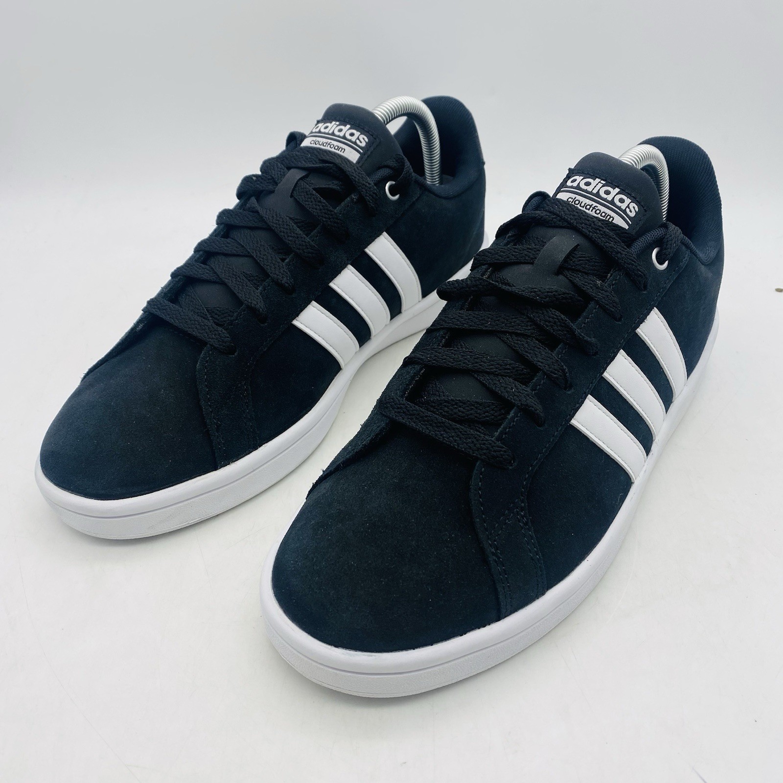 adidas CloudFoam Advantage Shoes Men’s Size 8.5 Black Suede Trainer Shoe B74226