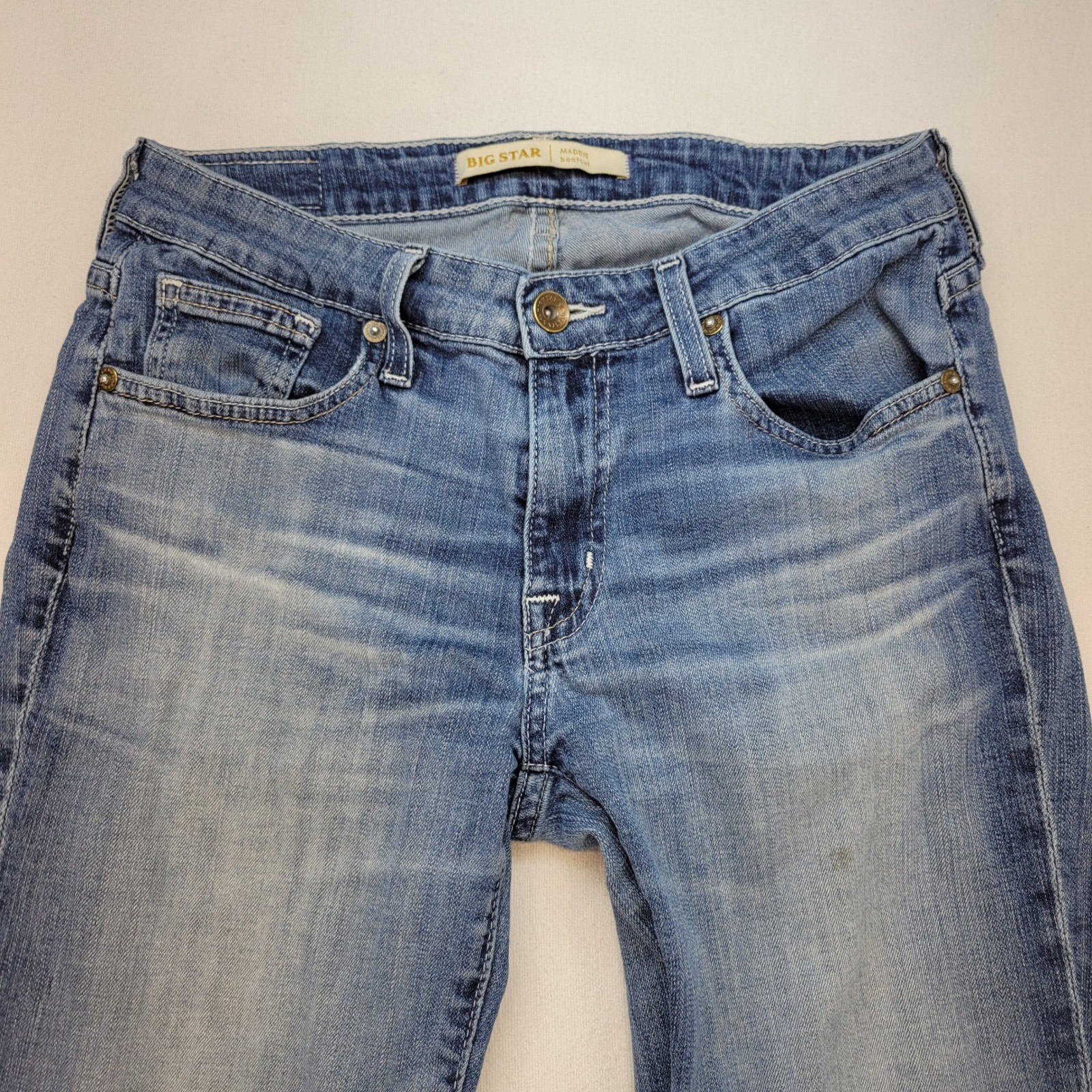 Big Star Maddie Bootcut Jeans Womens 26R Blue Denim Mid Rise Stretch
