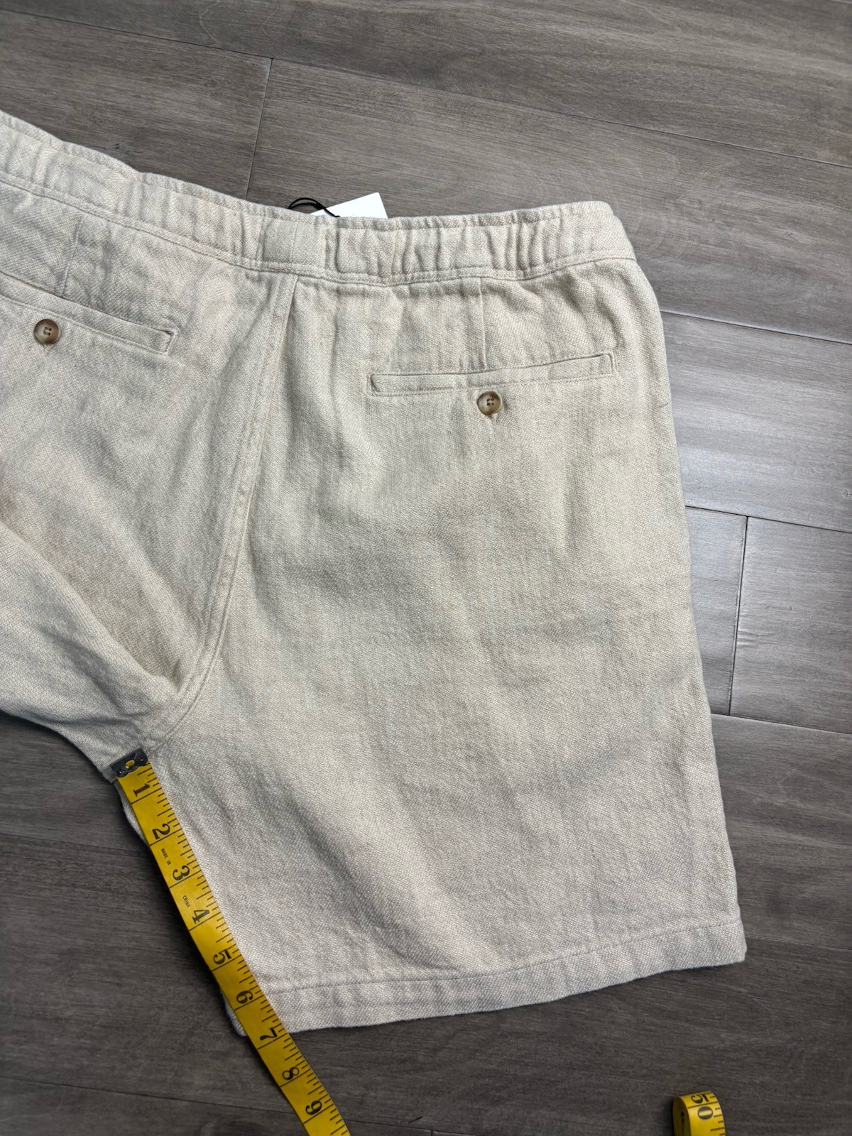 Octobre Éditions Men’s Short Priam Naturel Shorts Men’s Size 2xl Cotton Beige