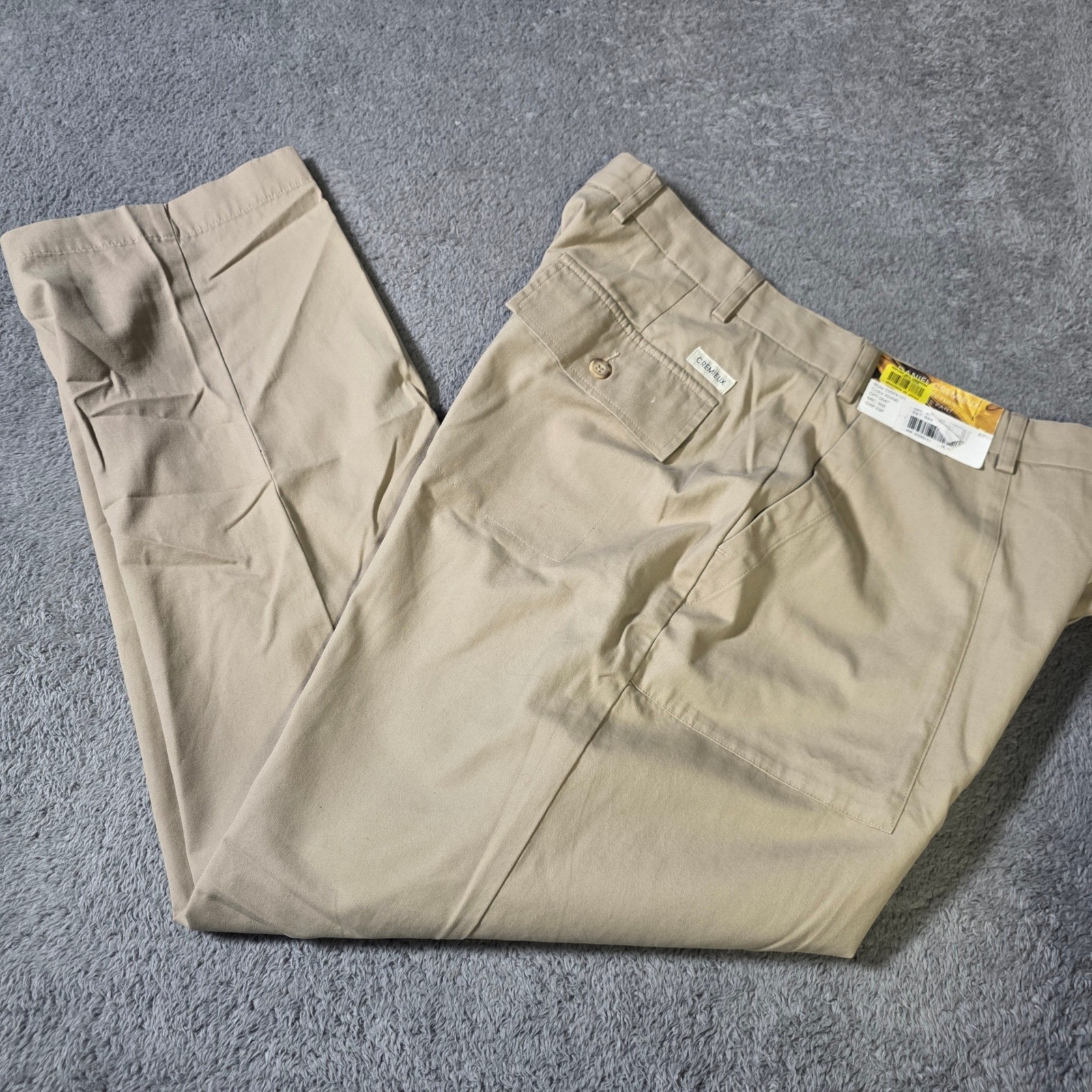 Daniel Cremieux Mens 36×30 James Pant Khaki Tan Cotton Utility Patch Pocket New