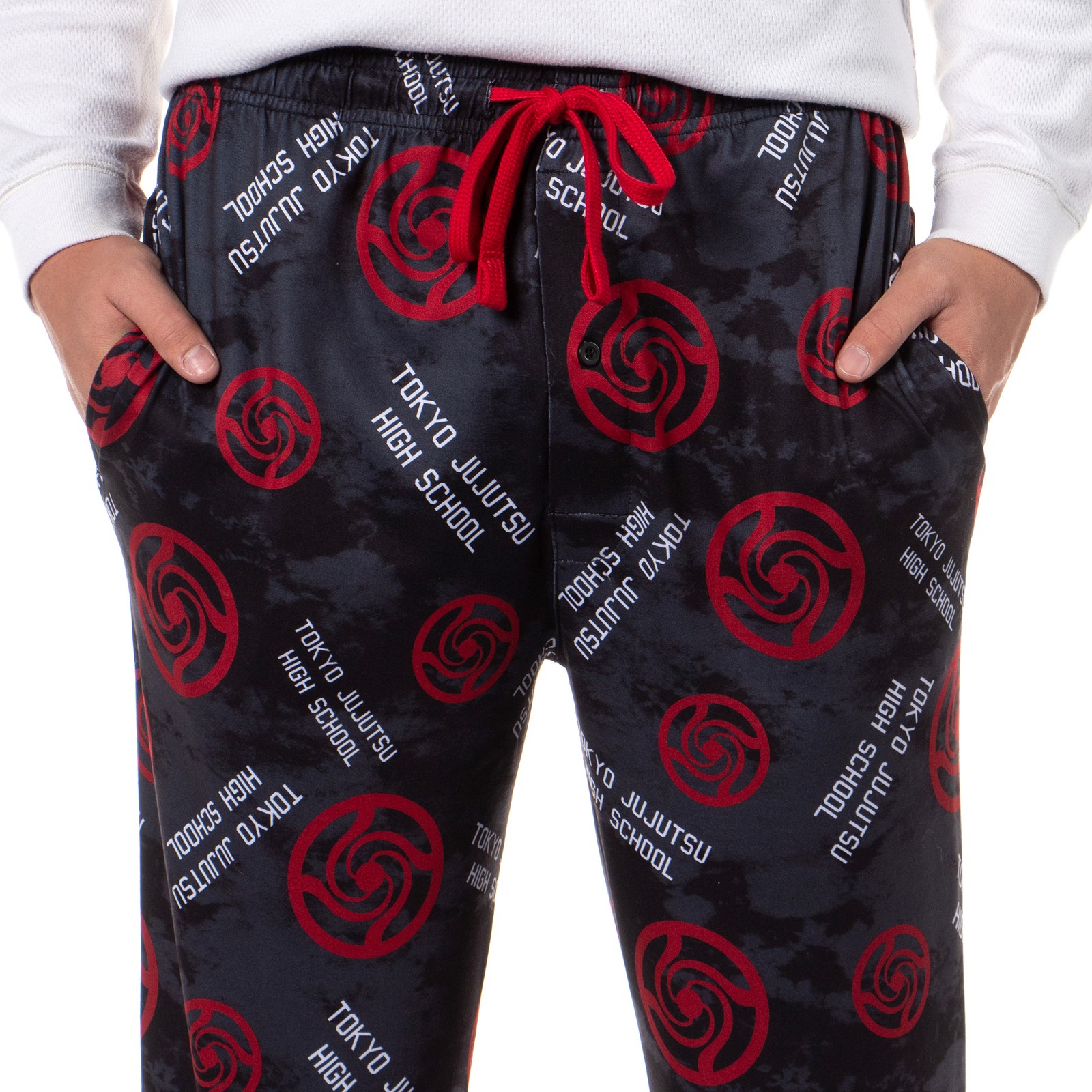 Jujutsu Kaisen Men’s Tokyo jujutsu Logo Allover Print Lounge Pants