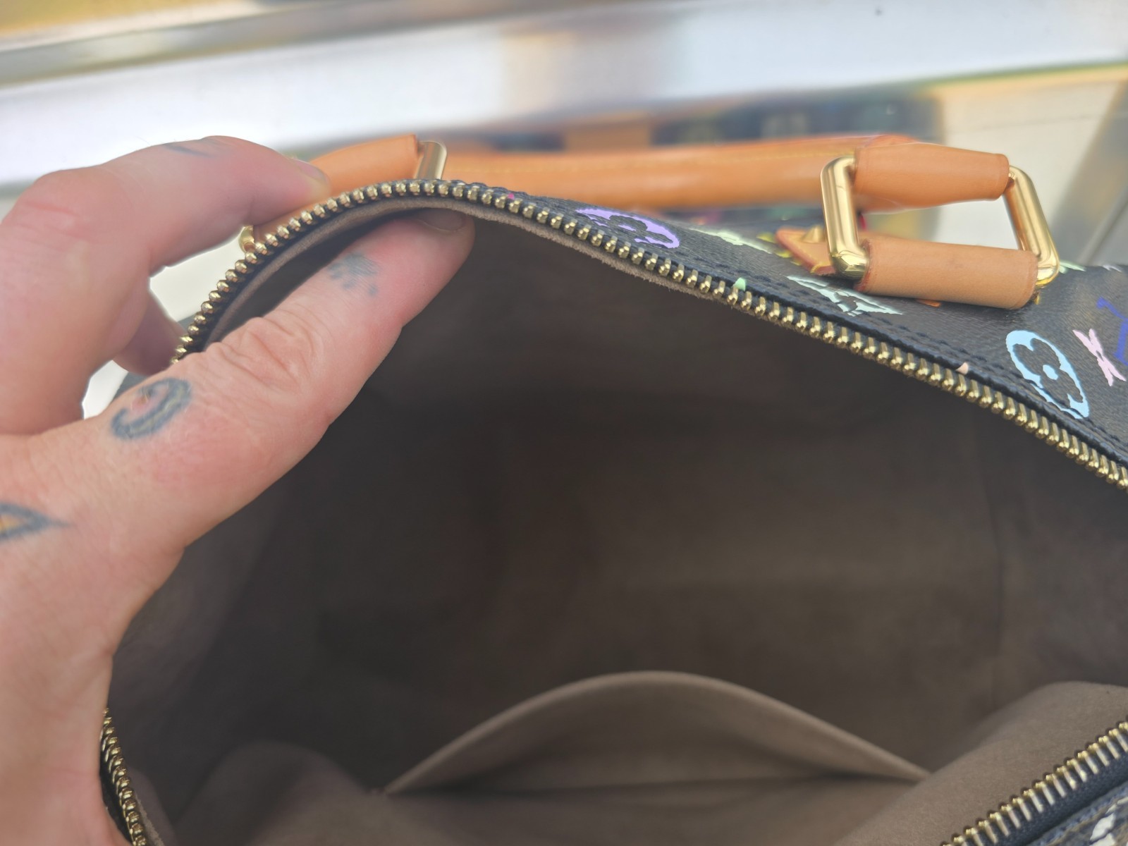 Louis Vuitton Takashi Murakami Speedy 30 Noir Bag Multicolor Black Monogram