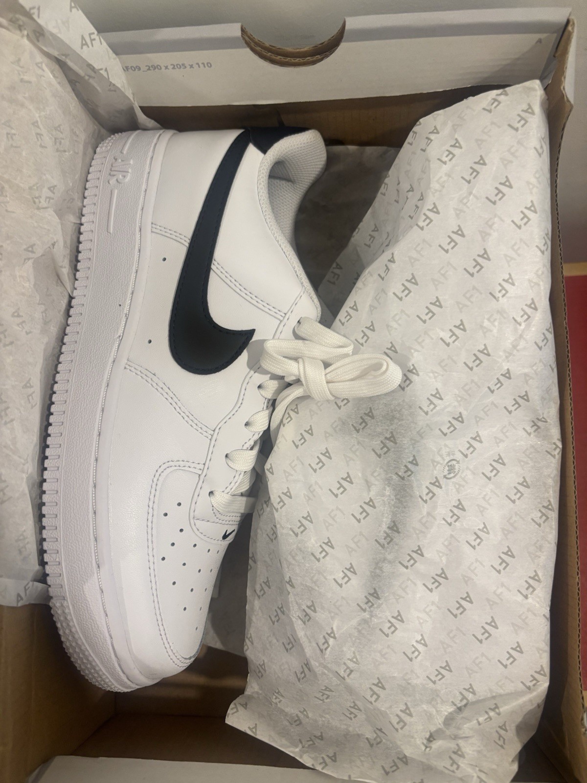 Size 5.5 GS – Nike Air Force 1 Low White Black