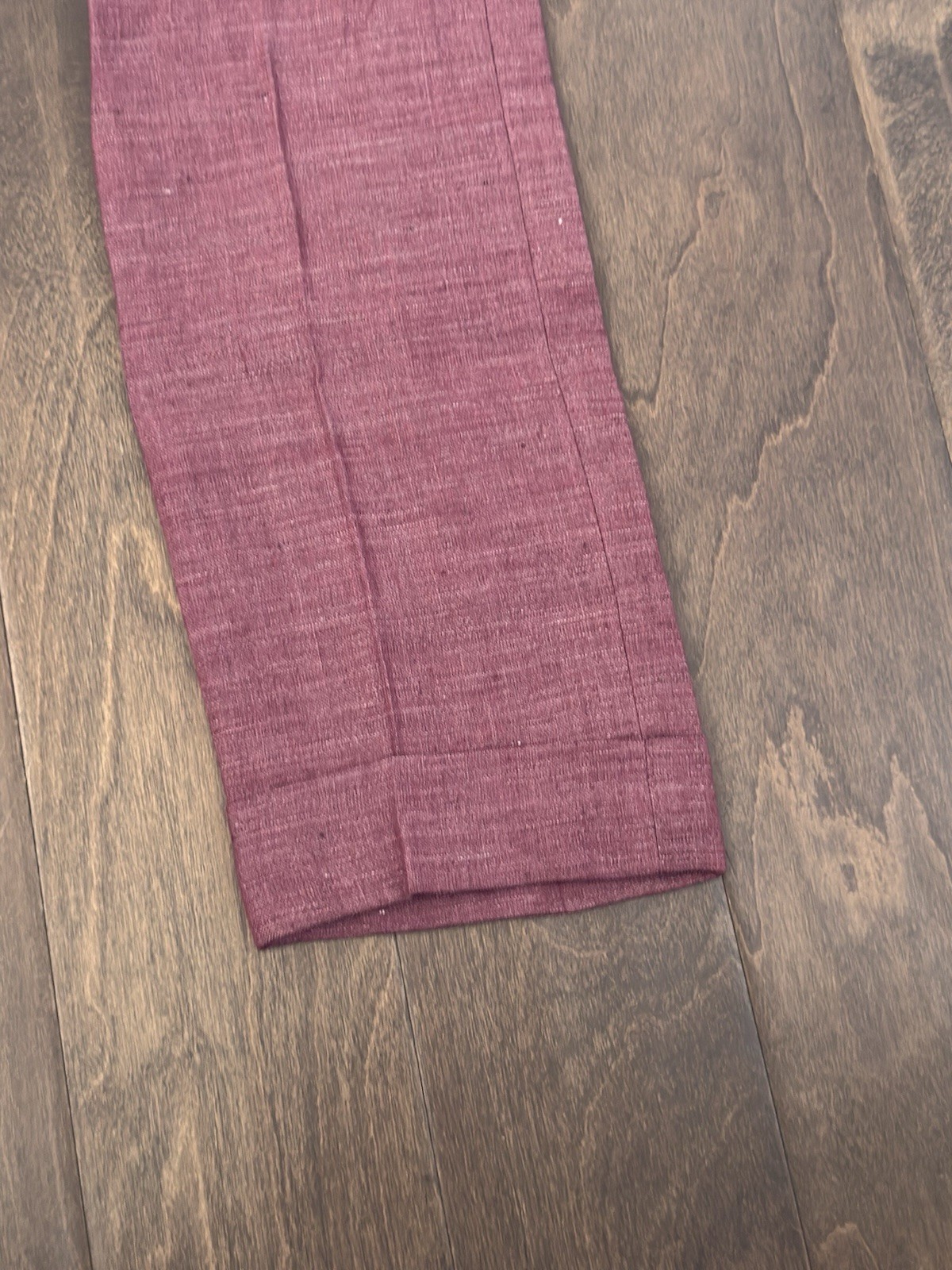 Murano Baird Mcnutt Linen Dress Pants 36X32 Salmon Red Evan Fit Cuffed Modern